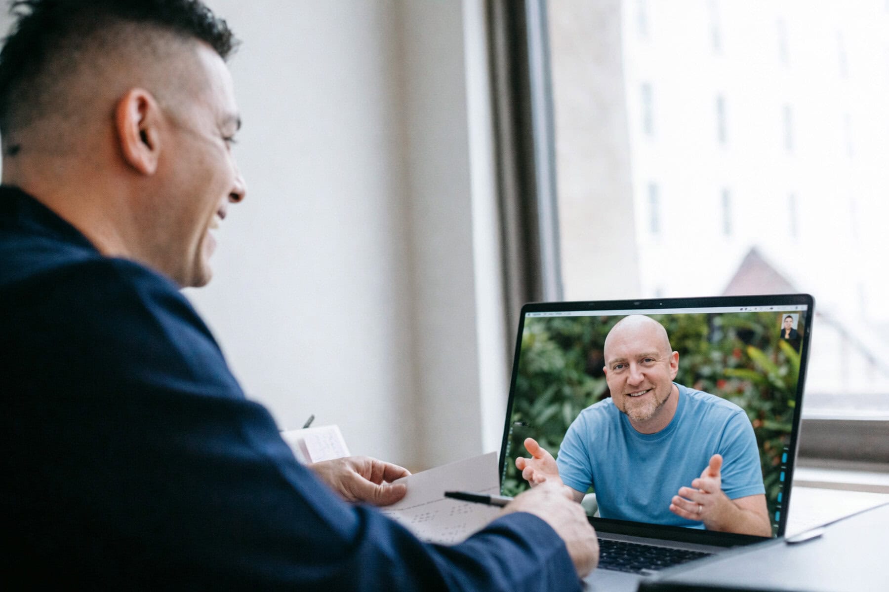 Dan Silverman on a Zoom coaching session